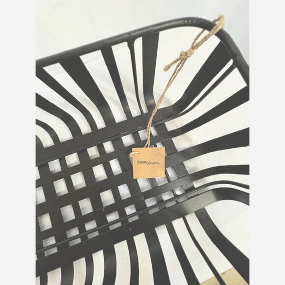 Modern Black Metal Storage Baskets -Set of 2 - Picture 4 of 5